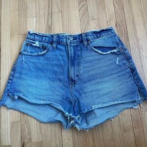 Abercrombie & Fitch Mom Short High Rise Denim Shorts